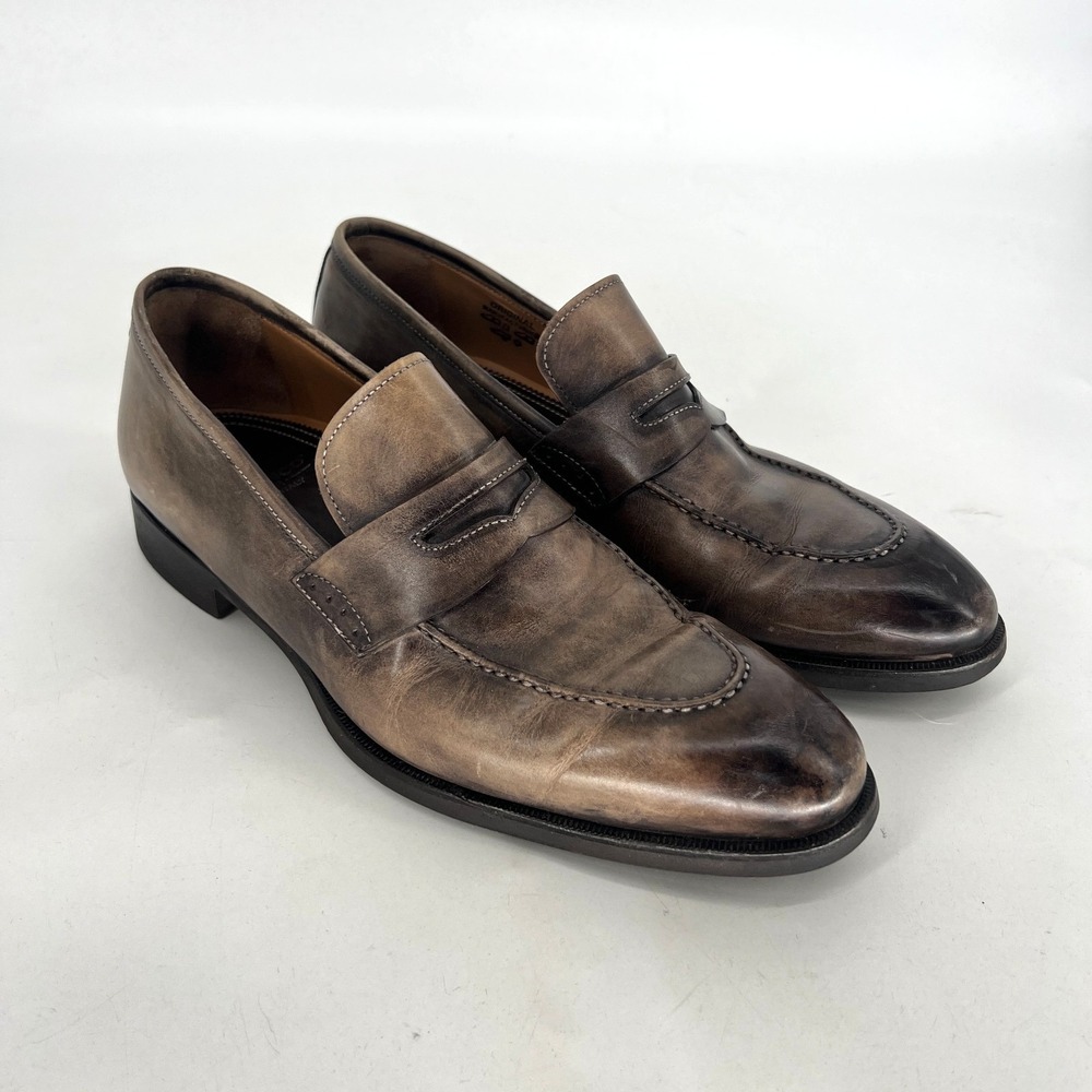 Di Bianco Manzoni Brera Loafer Mens 10 Green SPQR Leather Preppy Classic